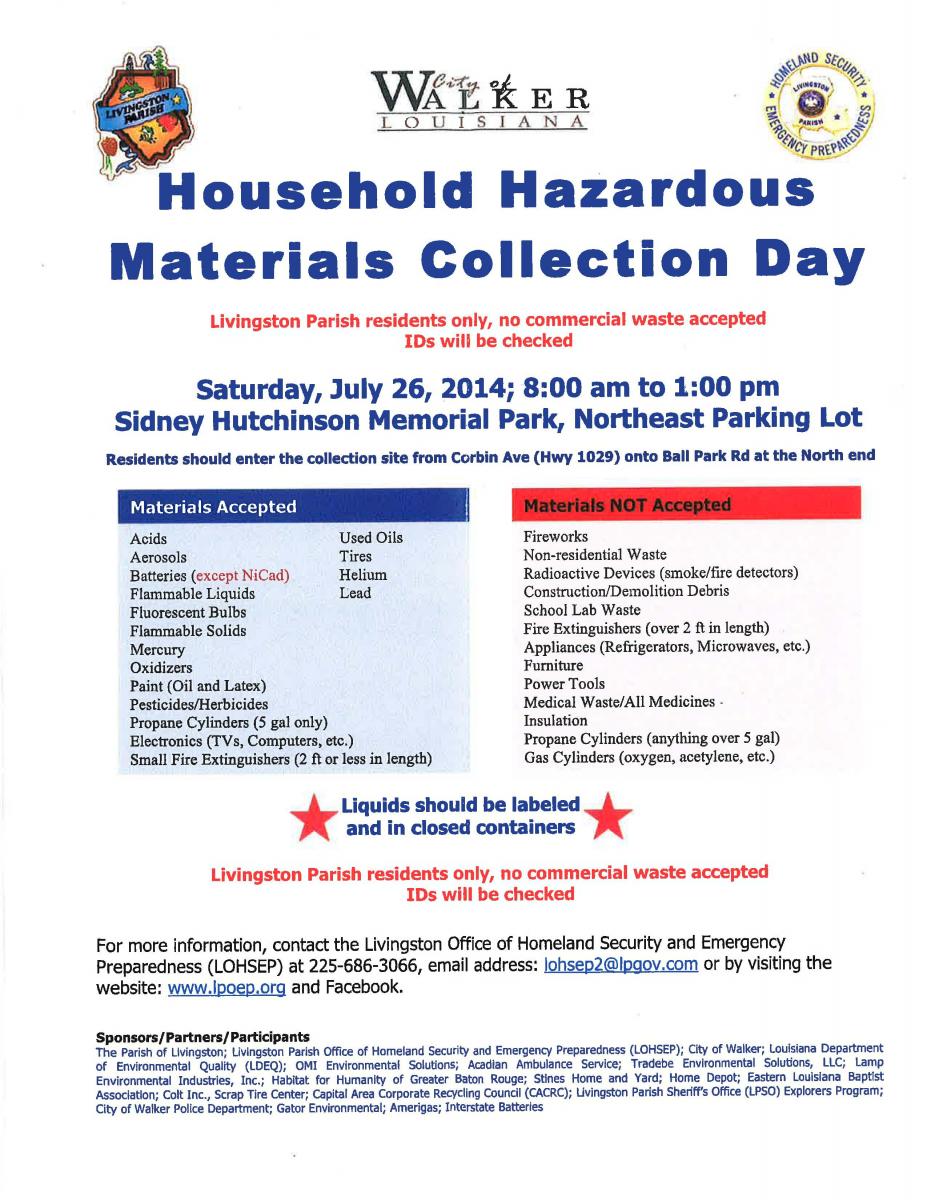 hazardous material flyer